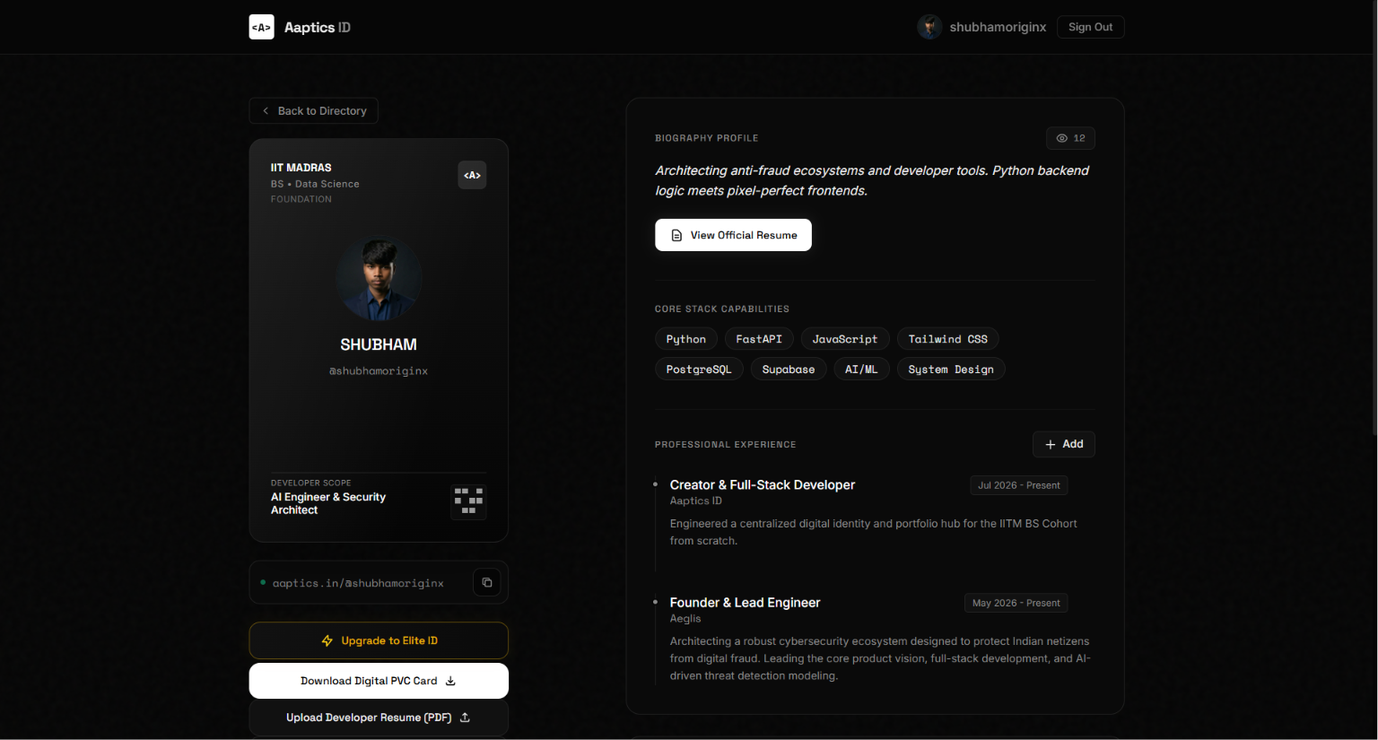 Dark Theme Preview